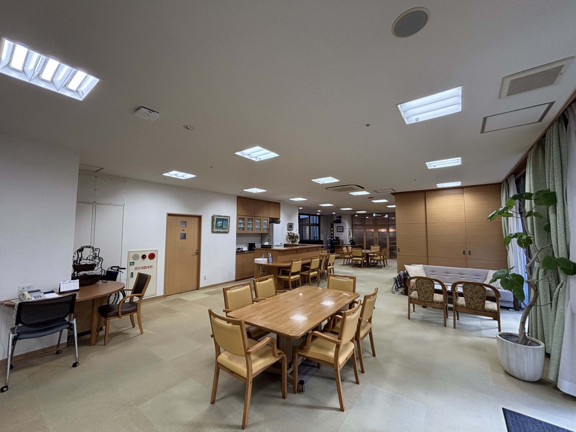 広々とした共有スペース