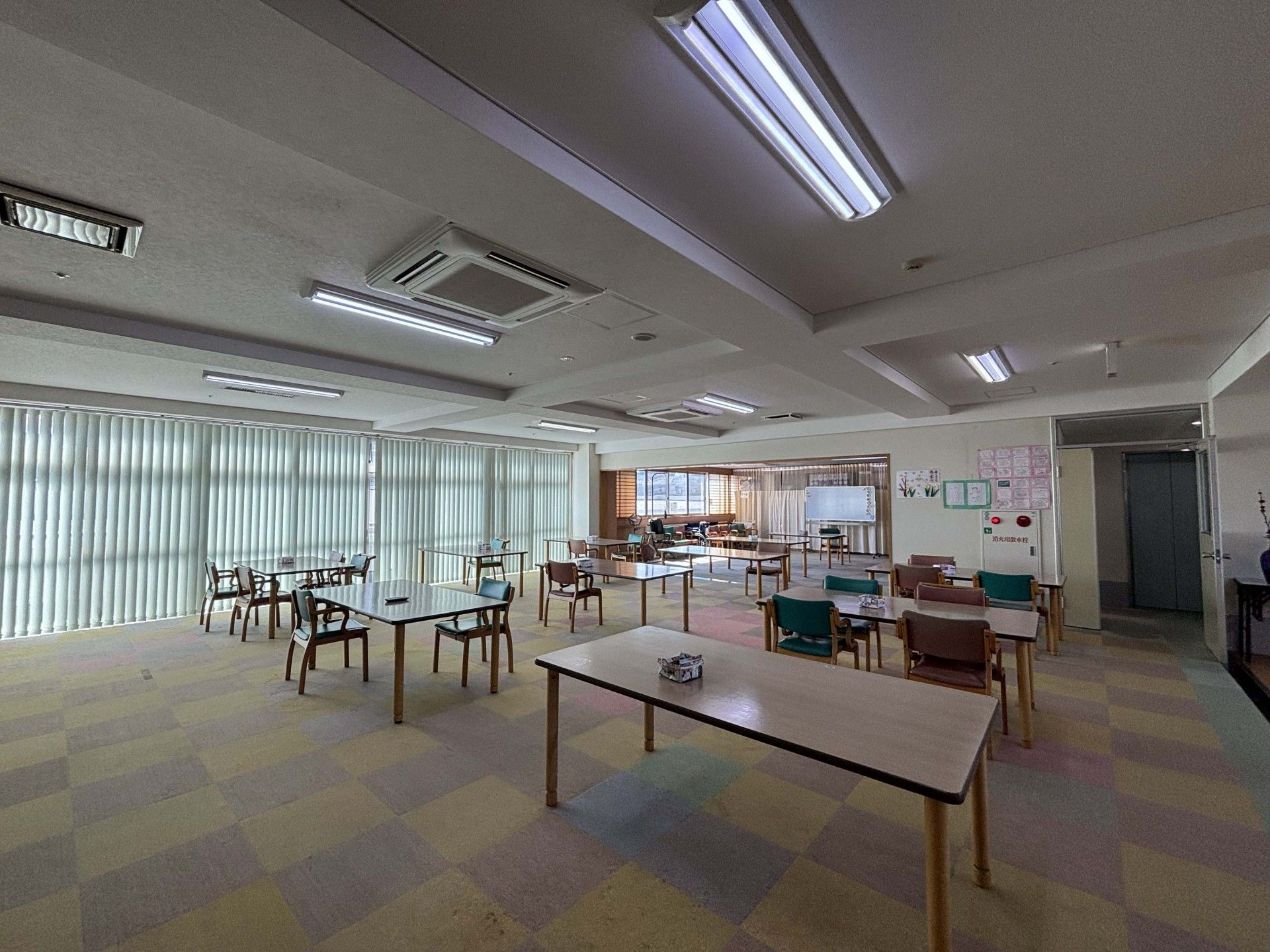 明るい共有スペース