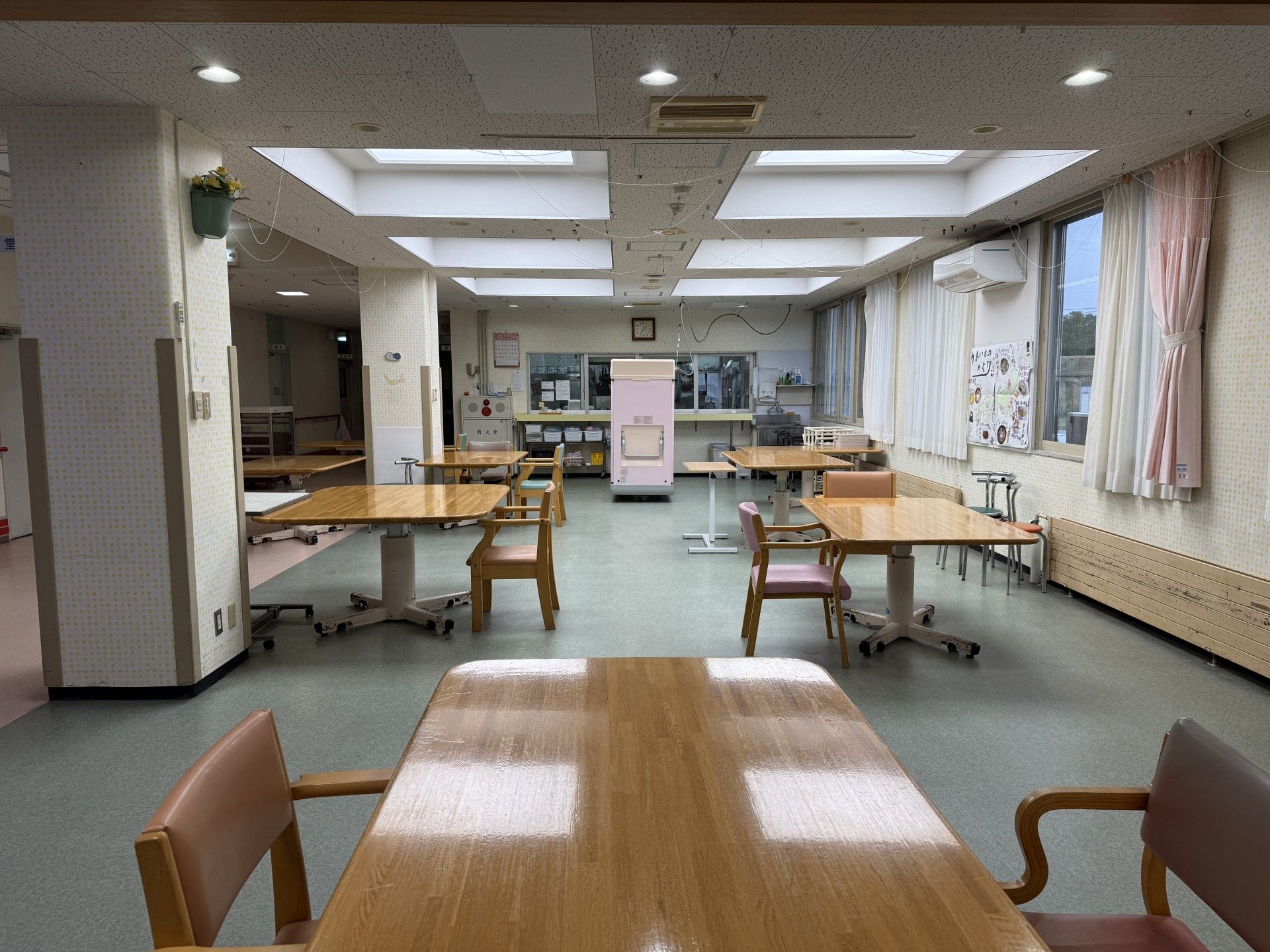 明るい共有スペース