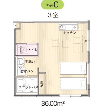 ブリエライフ狭山のTypeＣの間取り図
