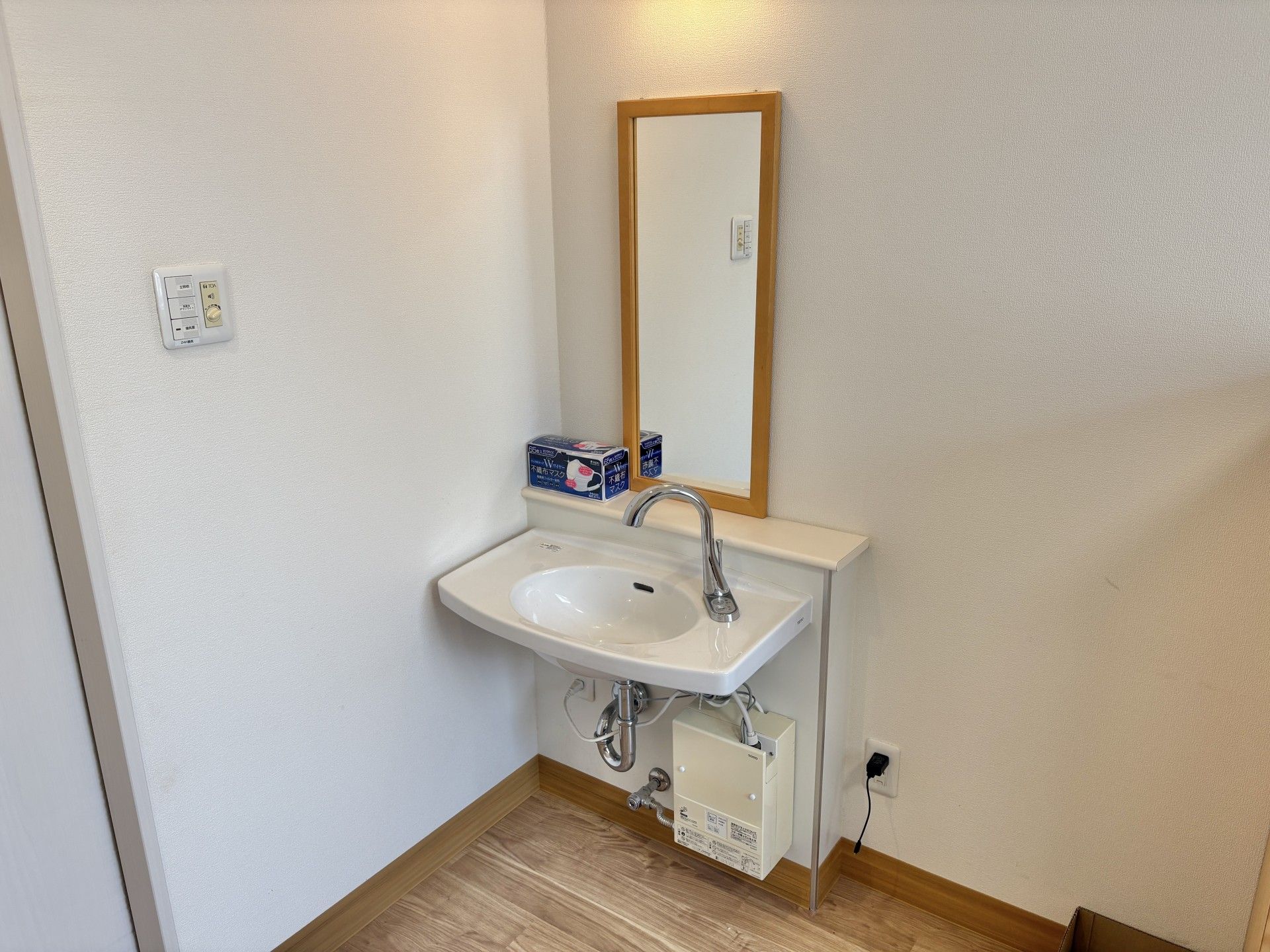 洗面台のある一角