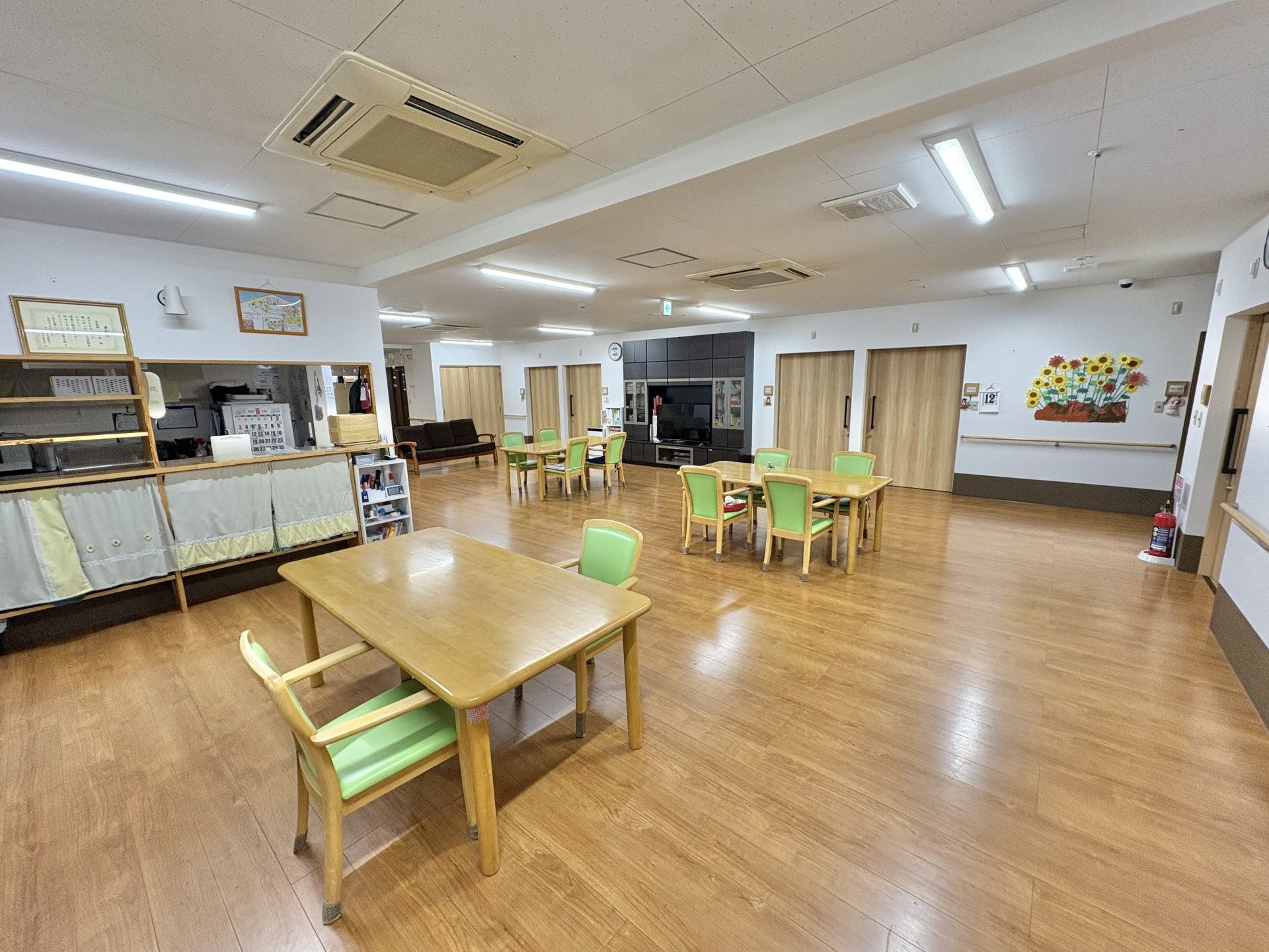 広々とした共有スペース