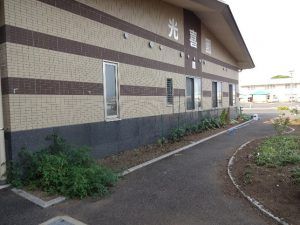 建物外観の通路