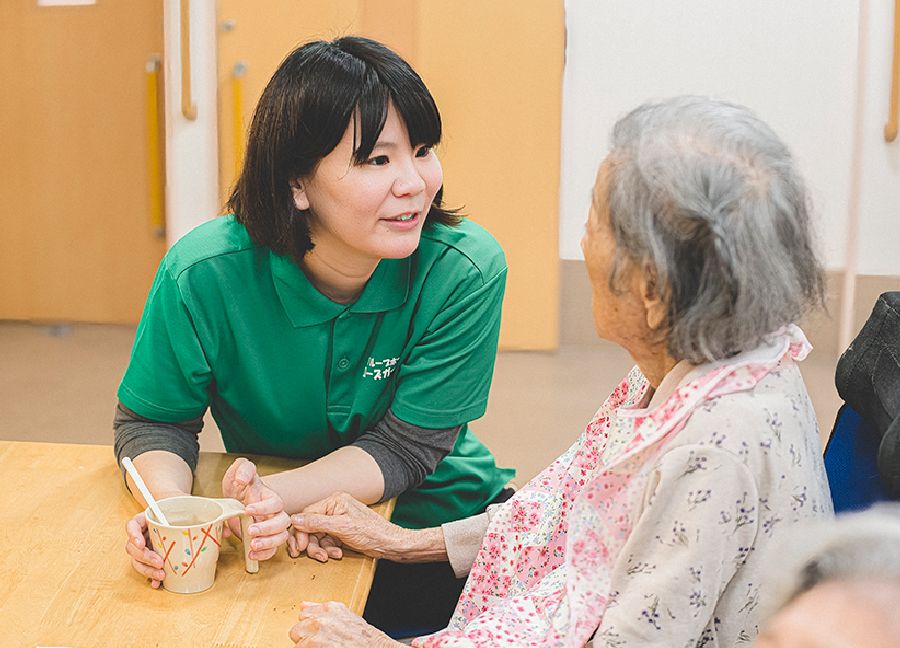 スタッフと利用者の会話