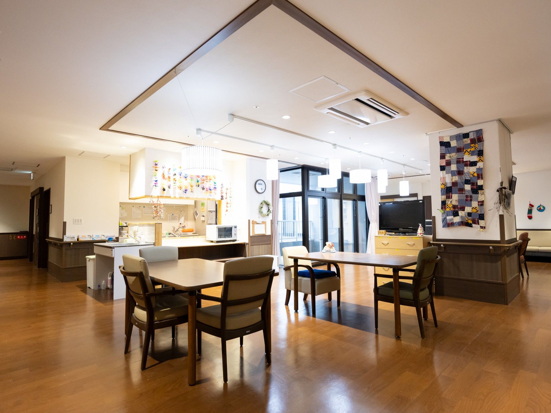 広々とした共有スペース