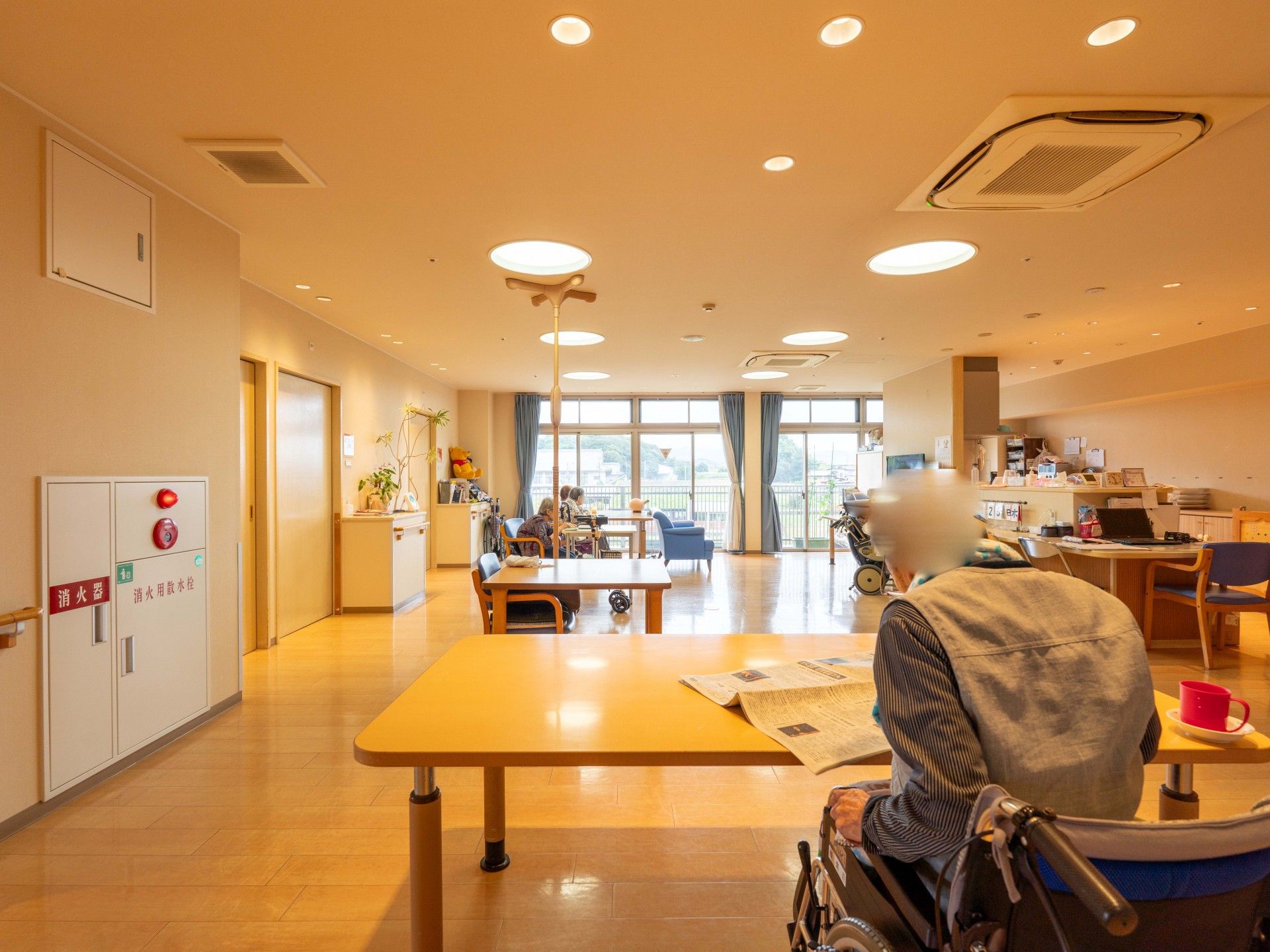 広々とした共有スペース