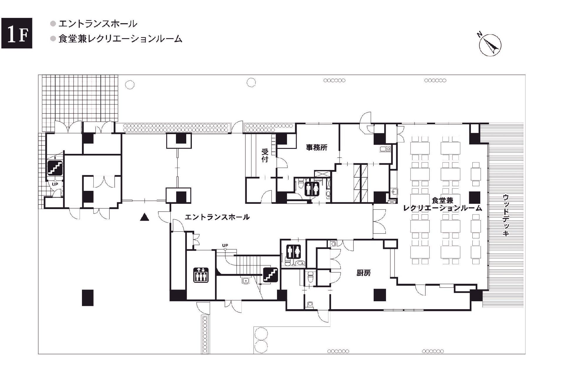 応援家族東京ベイ潮見の1Ｆのフロアマップ
