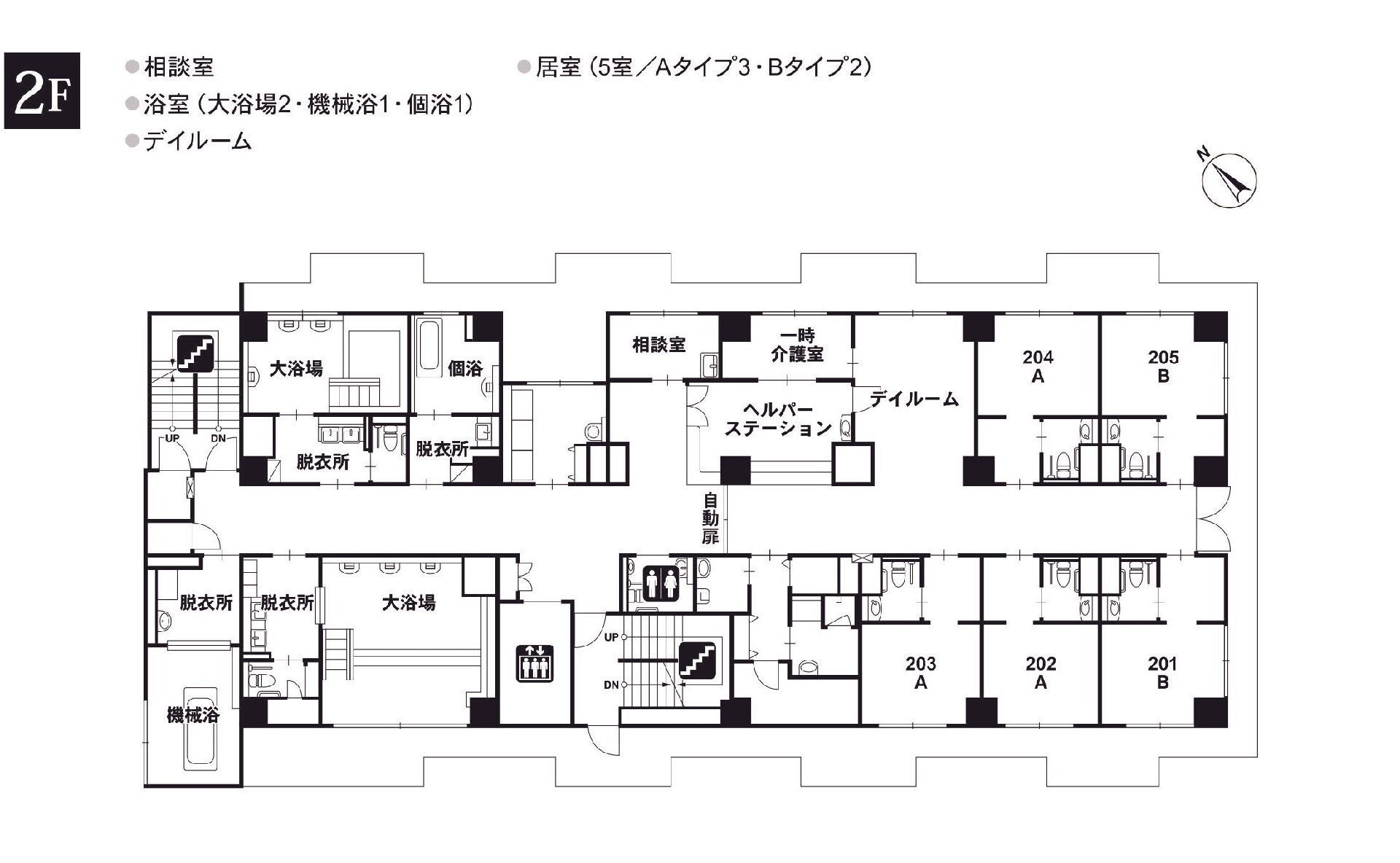 応援家族東京ベイ潮見の2Ｆのフロアマップ
