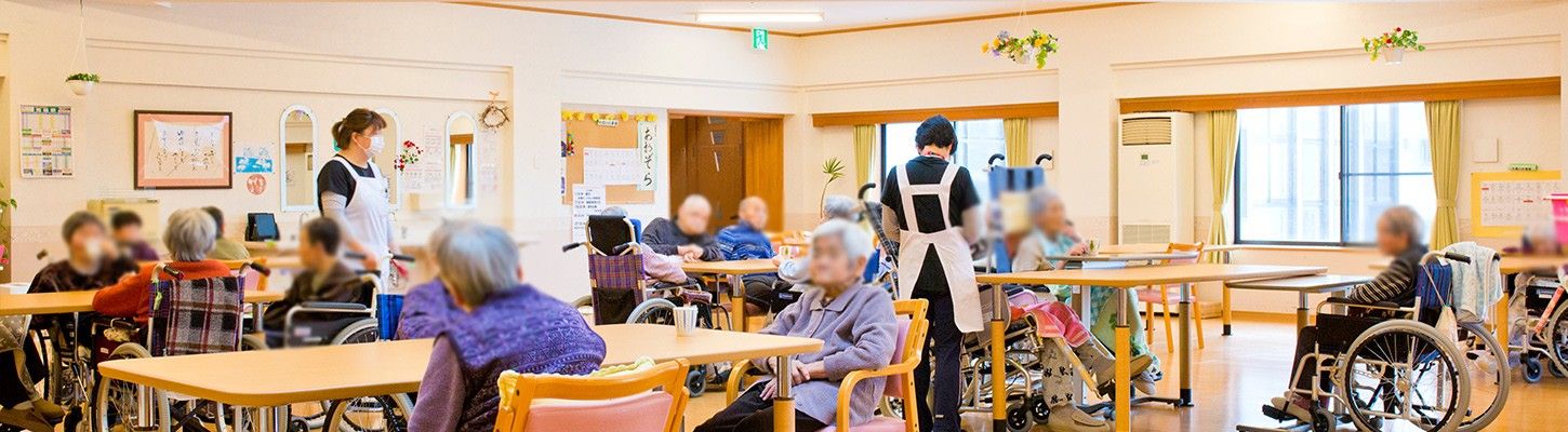 賑やかな交流スペース