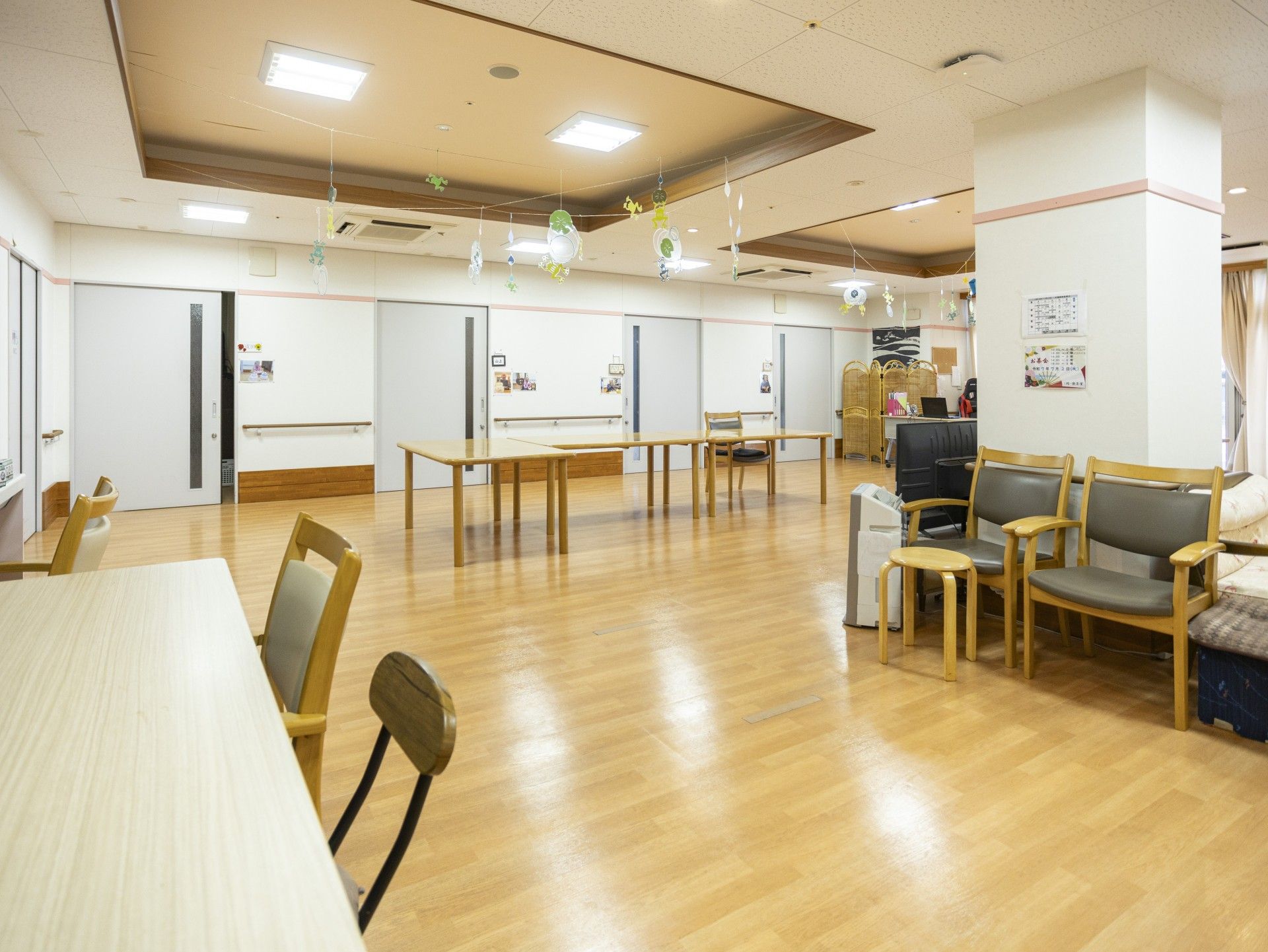 広々とした共有スペース