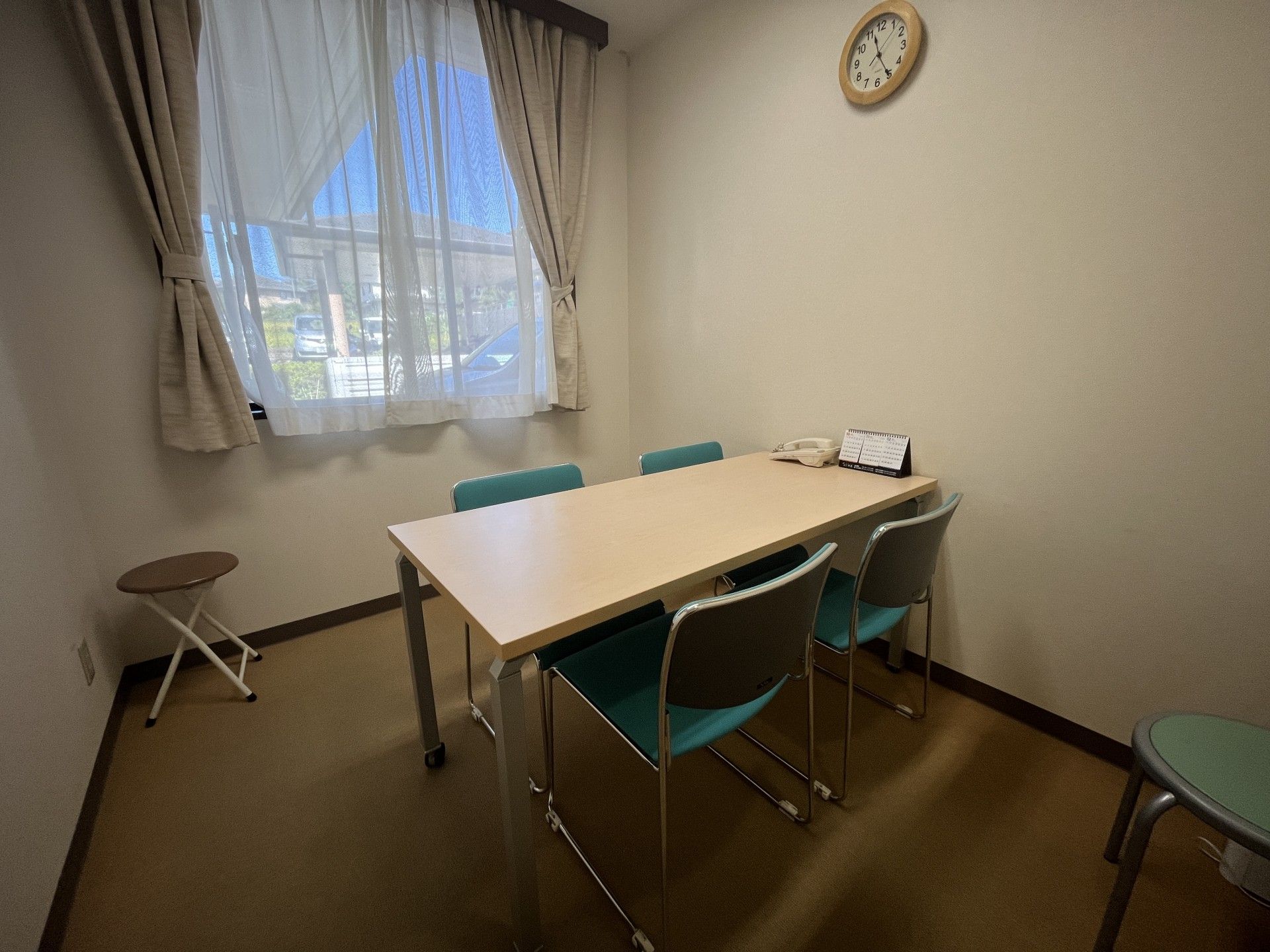 落ち着いた相談室