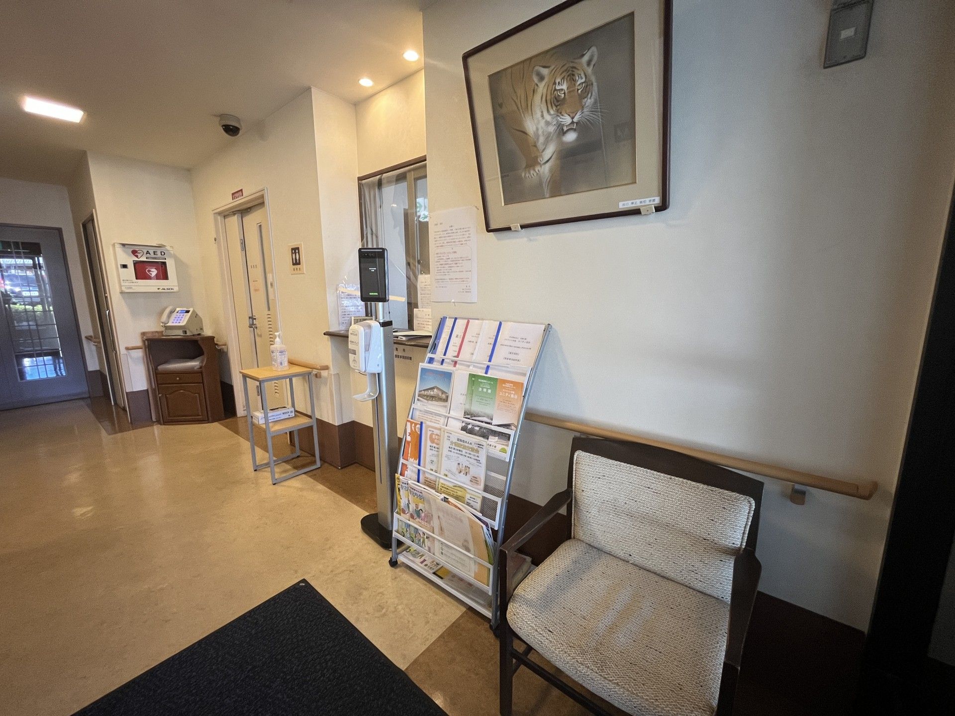 落ち着いた雰囲気の入口