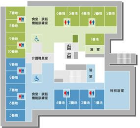 快適な施設配置図