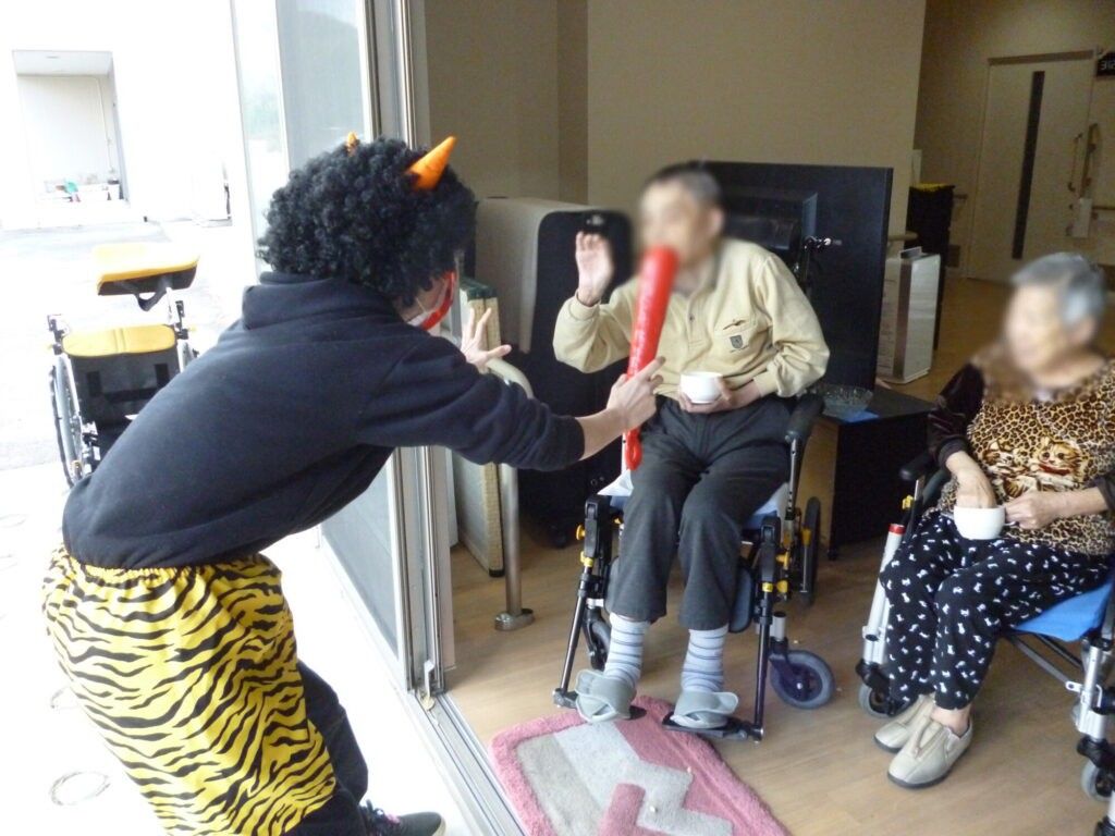楽しい交流の場面