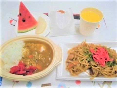 あずみ苑 グランデ宇都宮のお食事。お昼ごはんもしっかりとした料理を提供している。