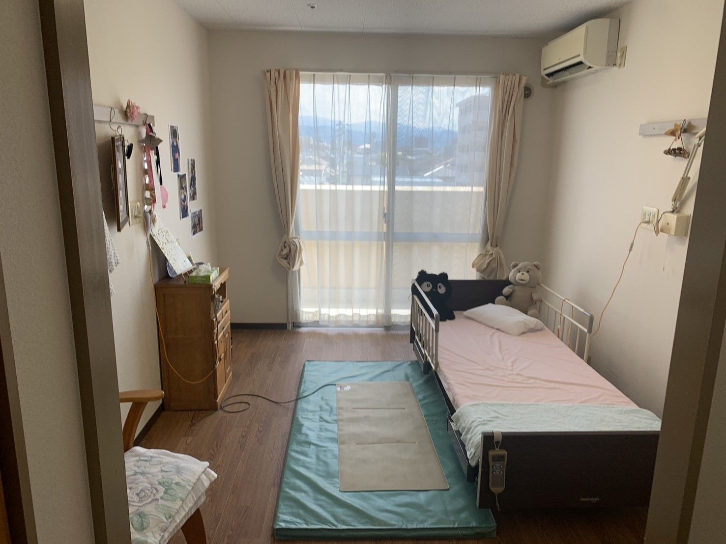 日当たりの良い個室