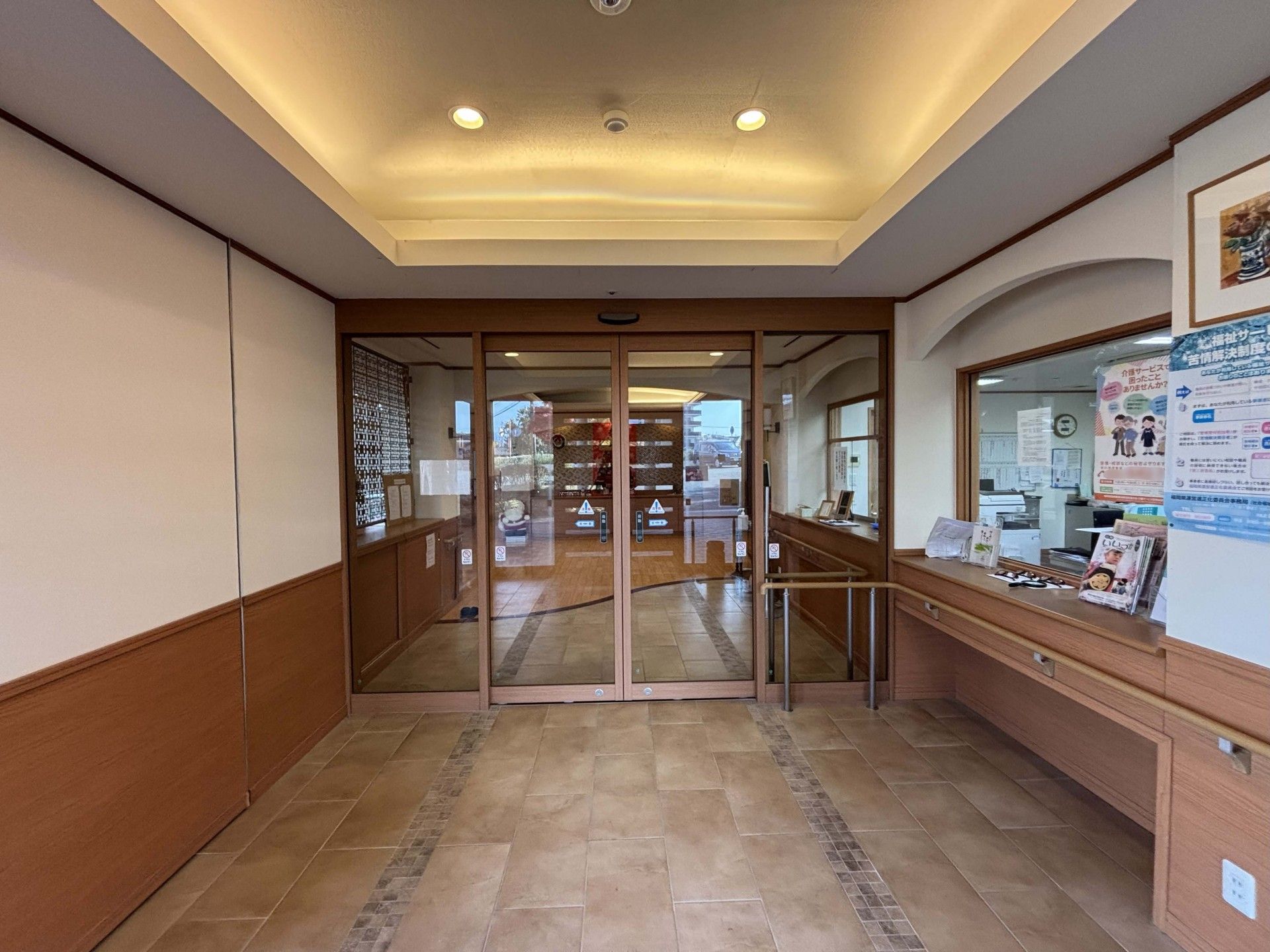 広いエントランス