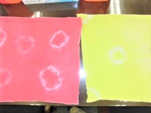 絞り染め手ぬぐい