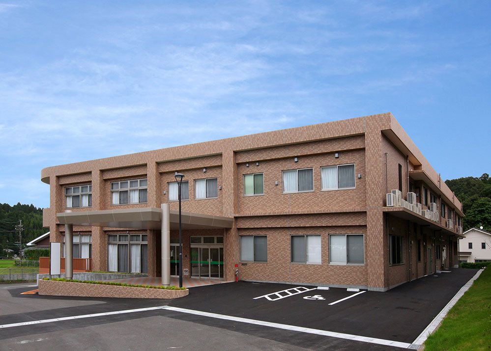 ゆとりある施設の外観