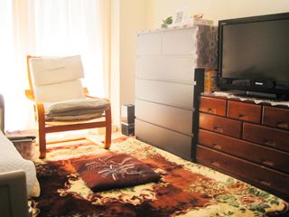 入居者様の判断でカーペットを持ち込むことができる。冬の寒い環境の中でも暖かく過ごせるようなレイアウトも可能である。