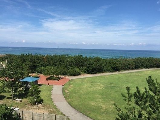 ホームから見た景色