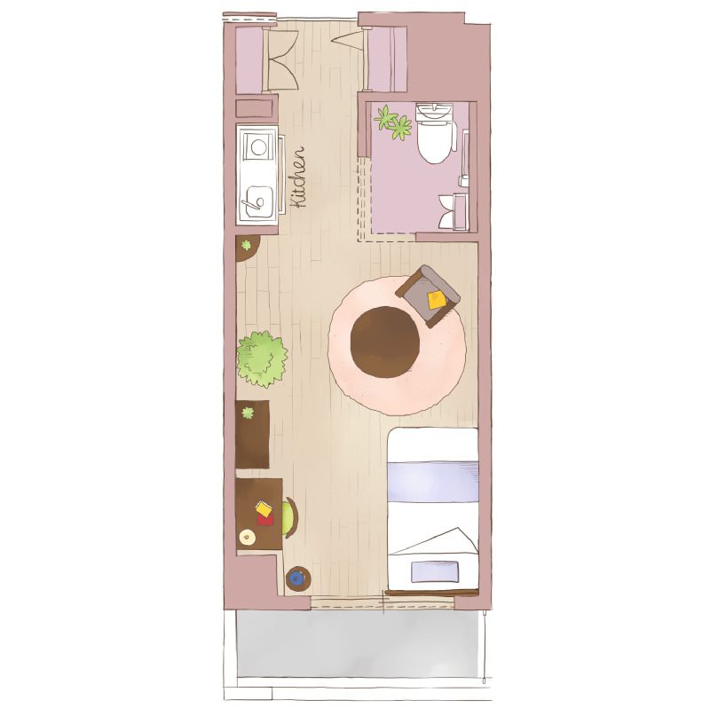 ガーデンテラス赤羽のAタイプの間取り図
