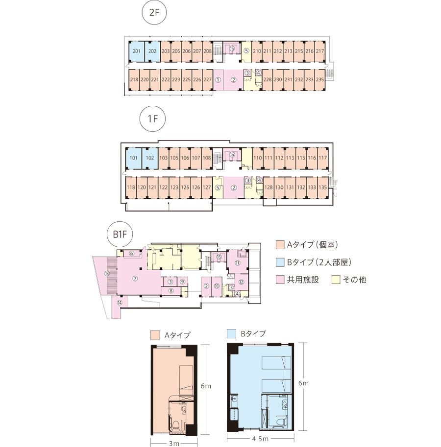 サニーステージ二俣川のフロアマップ