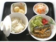 魚や野菜のメニューが並ぶ、和食タイプの食事の一例