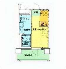 サービス付き高齢者向け住宅 サンベストビレッジ浮間公園のＡTypeの間取り図