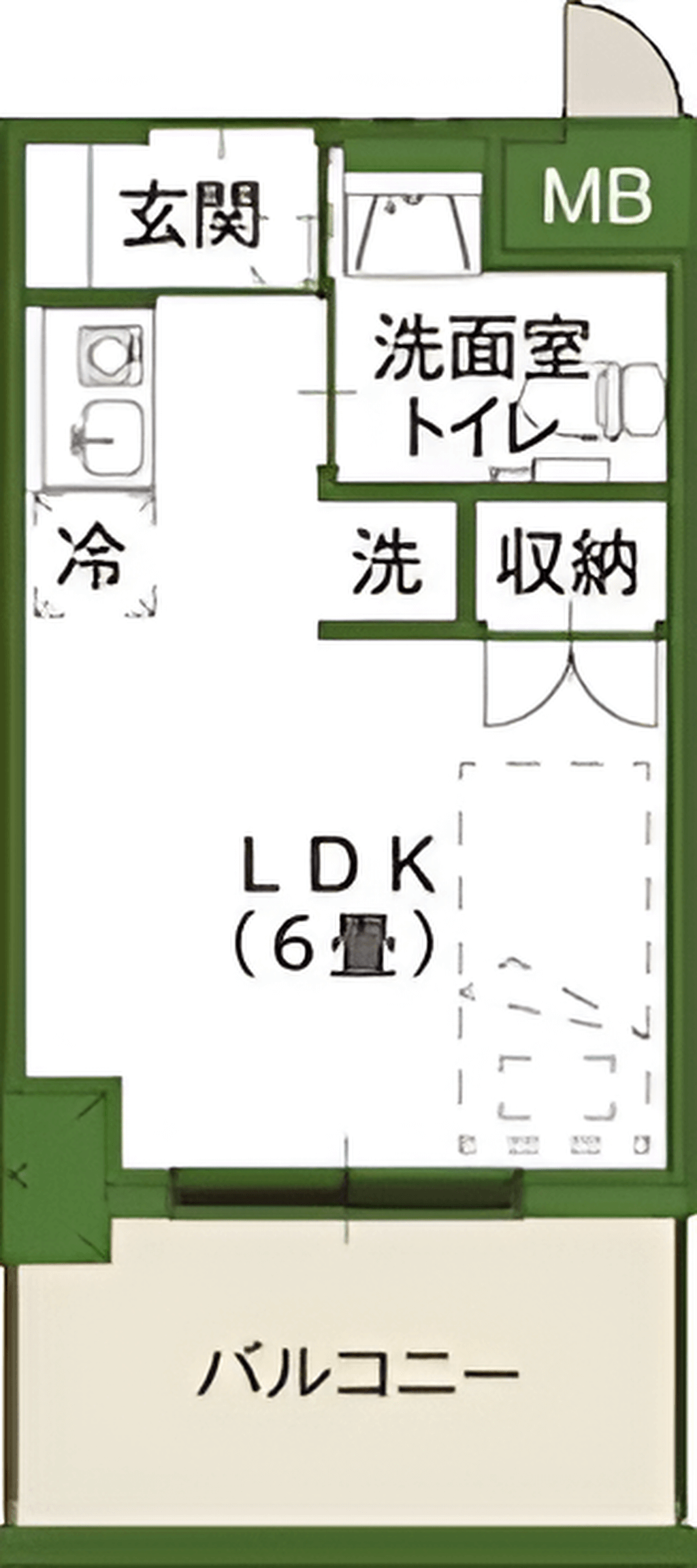 サービス付き高齢者向け住宅 コムニの里みどりヶ丘のＡTypeの間取り図