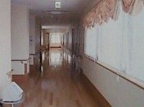 窓の採光面積を多くとり、明るいイメージを出すよう設計されている。安全対策もしっかりなされているため、館内の移動も安心。