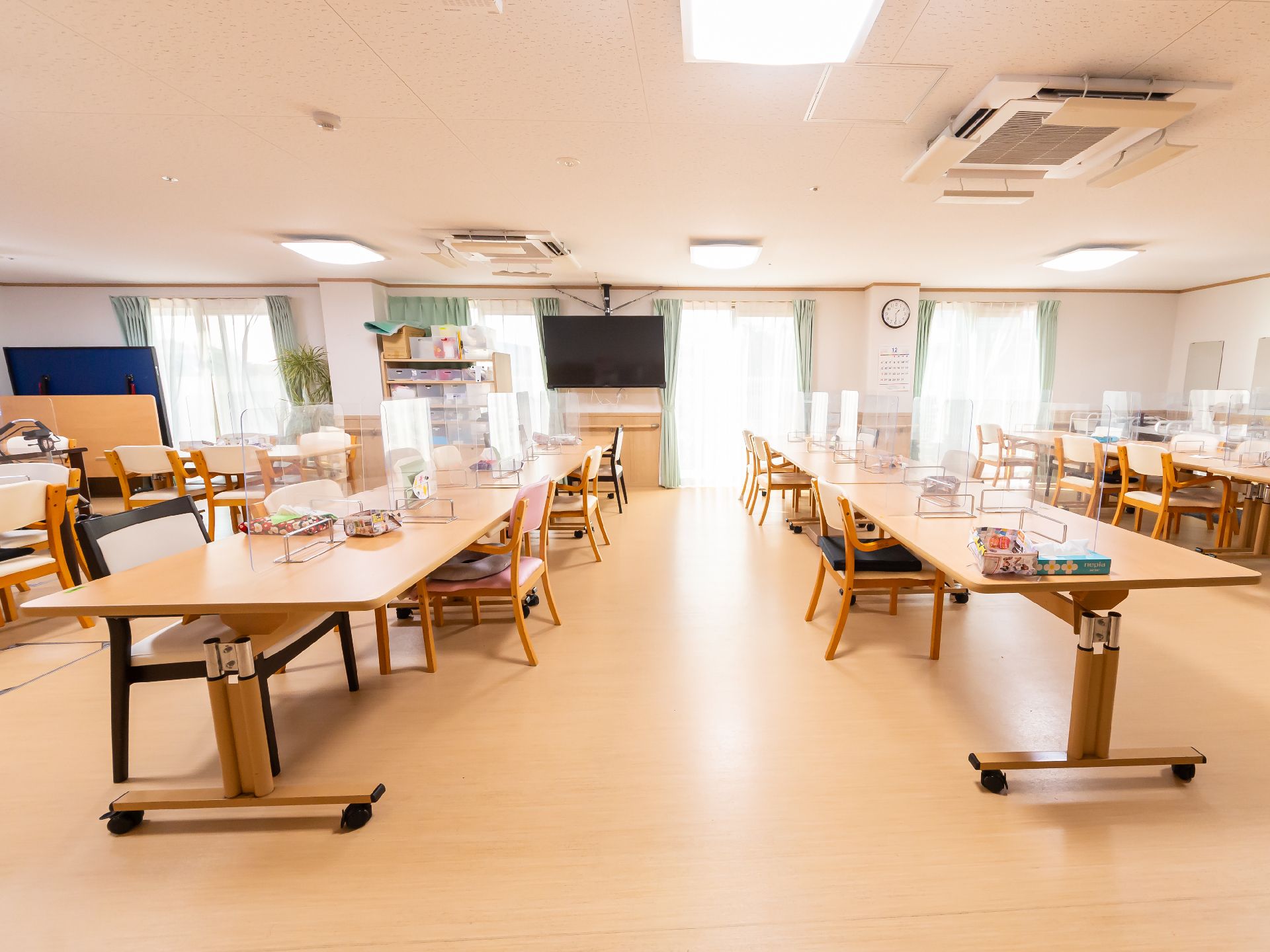 多くの方とコミュニケーションをとれる共有スペース