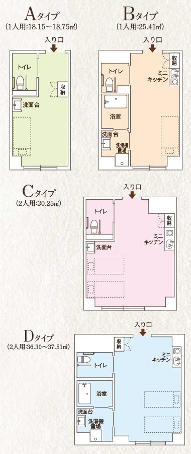 ココファン川崎京町の居室の間取り図
