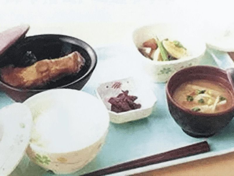 ごはんと味噌汁のセットになったメニュー