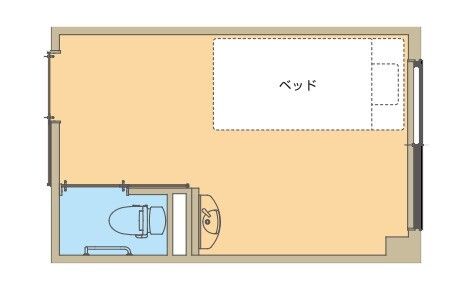 住宅型有料老人ホーム アスター上田の居室の間取り図
