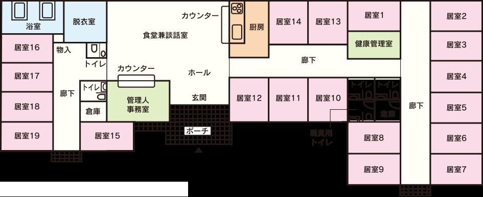ケアセンター施設案内図