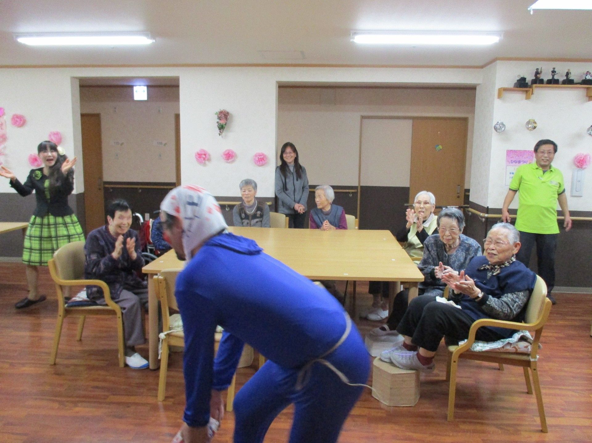 職員たちは日々いろいろなイベントを企画し、入居者様に楽しみながら生活していただけるよう趣向を凝らしている。