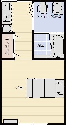 シニアホームいこいの全室個室の間取り図