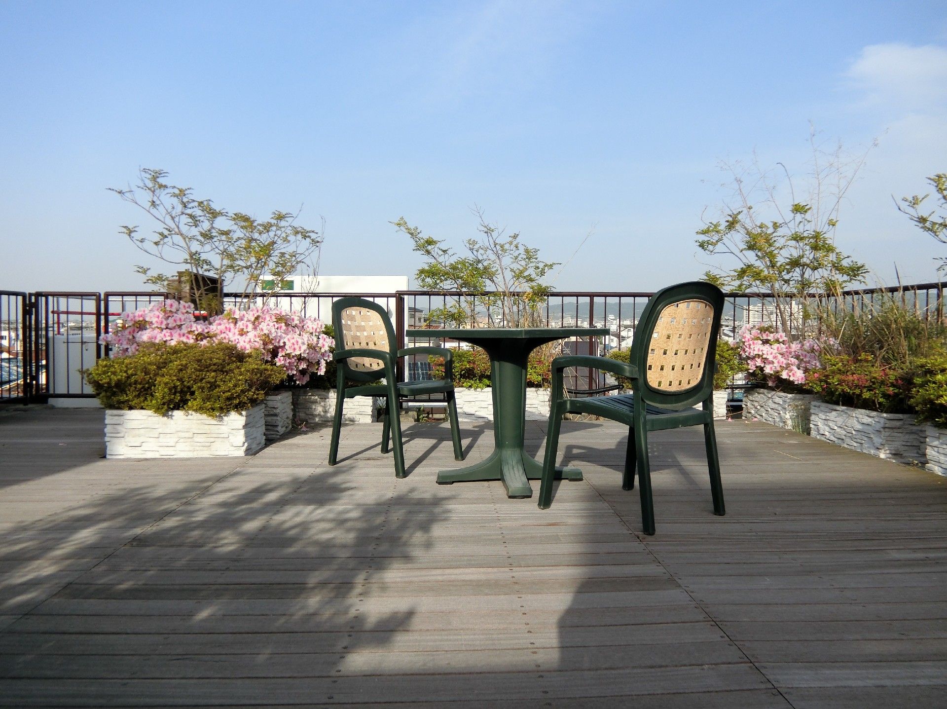 快適な屋外休憩スペース