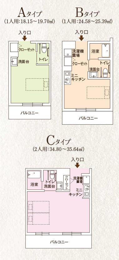 ココファン原木中山の間取りの間取り図