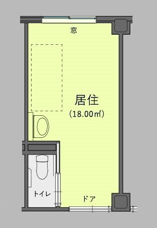 住宅型有料老人ホーム エミナスの居室の間取り図