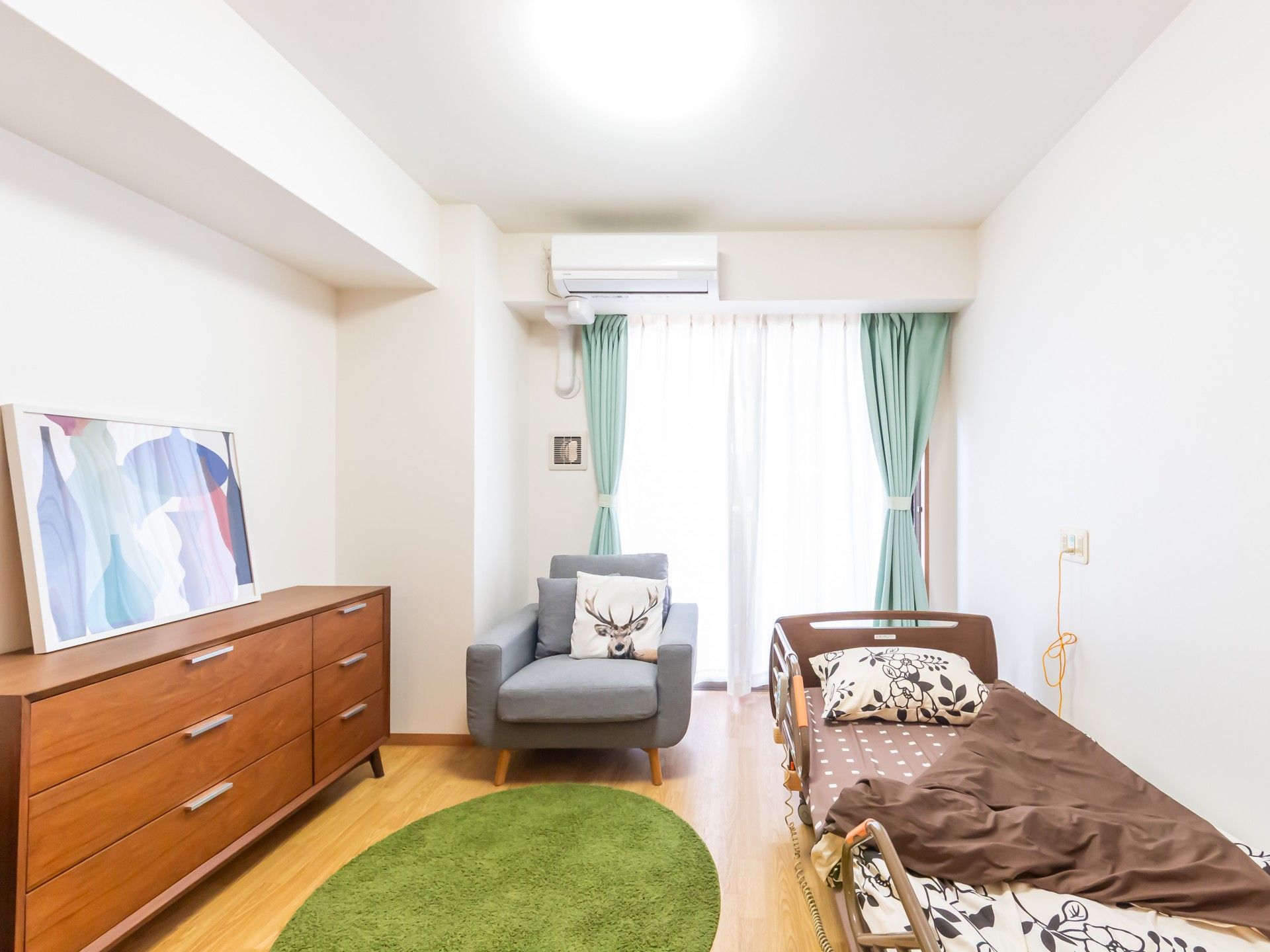 落ち着いた個室の一角