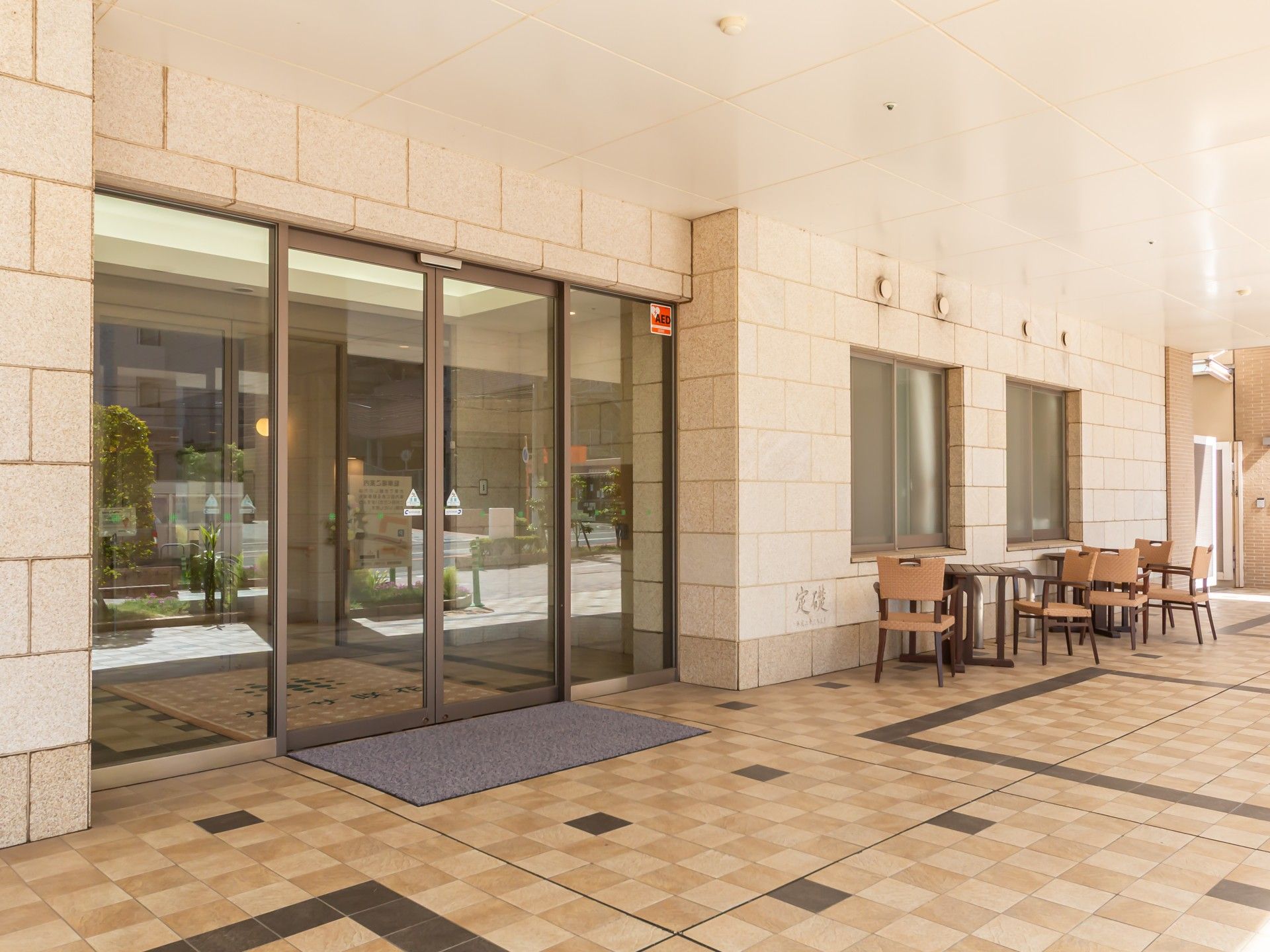 広いエントランス