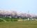 ラ・テラス堀米の周辺環境。施設の東側には、河川敷があり春になると見事な桜並木がみれる。