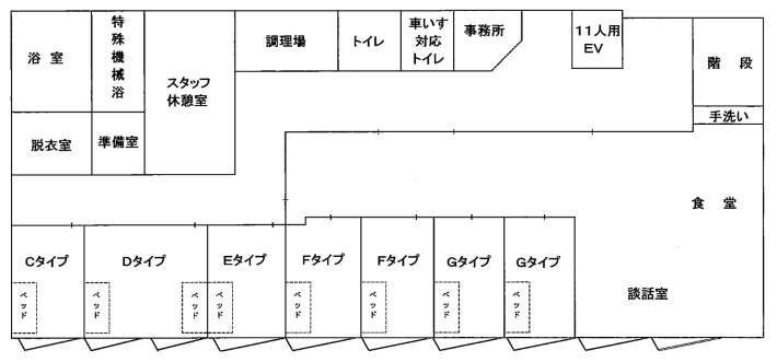 住宅型有料老人ホーム 誉の2階のフロアマップ