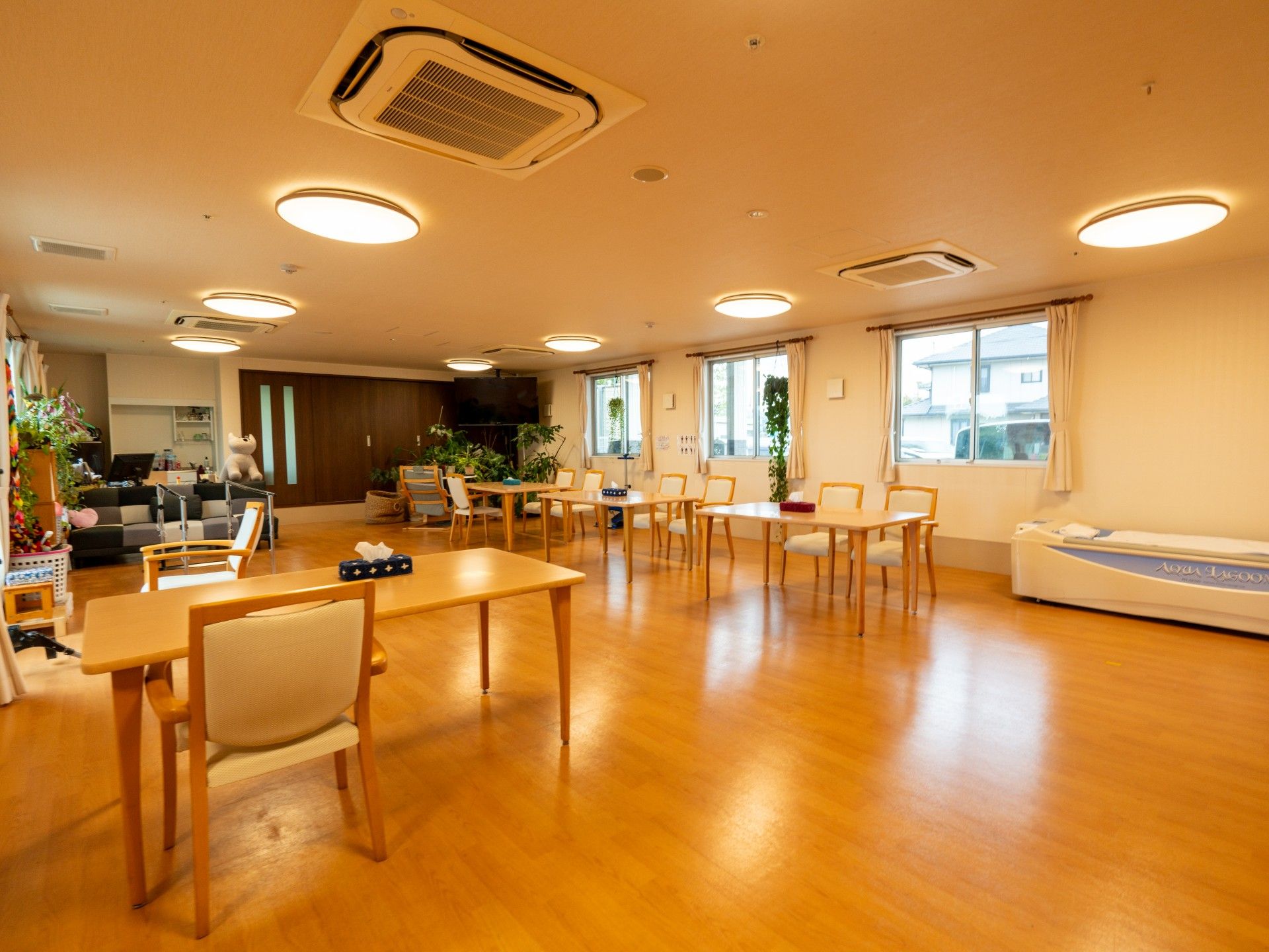 広々とした共有スペース