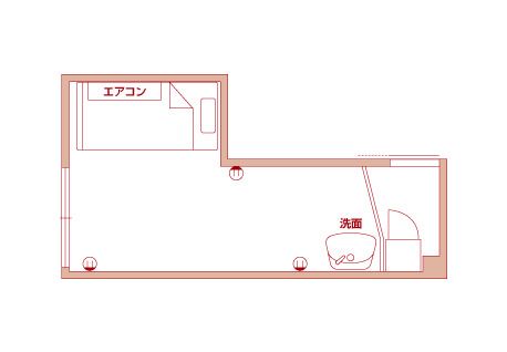 ラビアンローズ上野芝の間取り1の間取り図