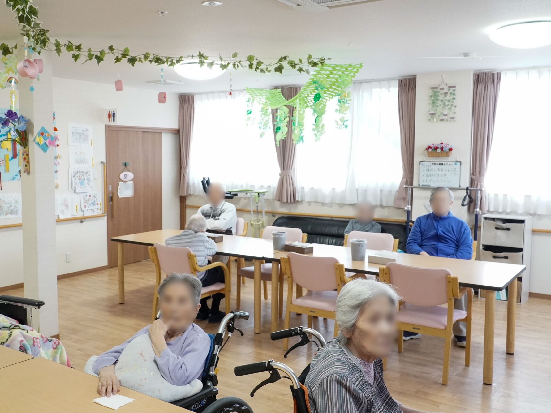 入居者にとっての憩いの場として提供されている共有スペース