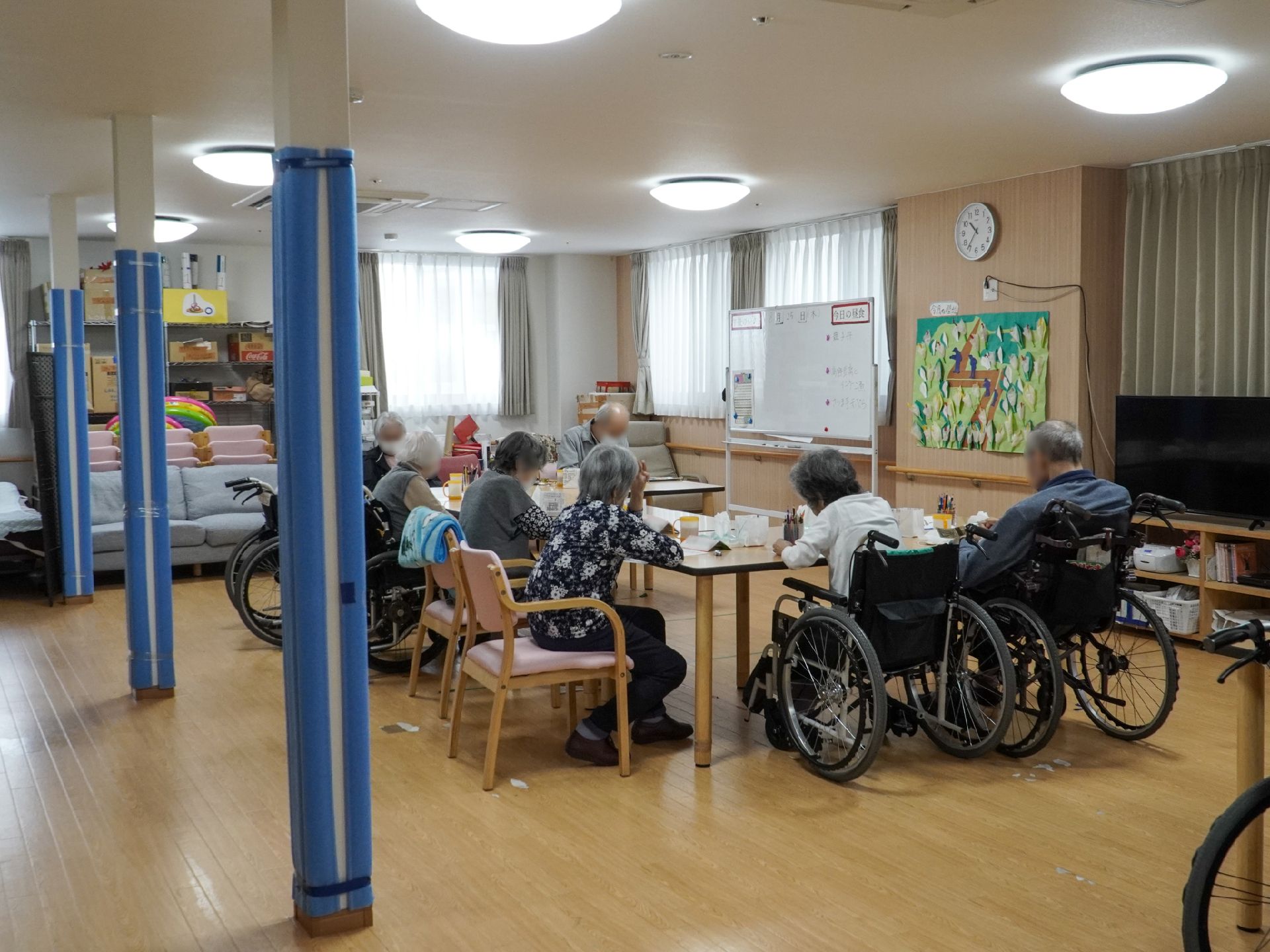 談笑やお茶など楽しめる共有スペース