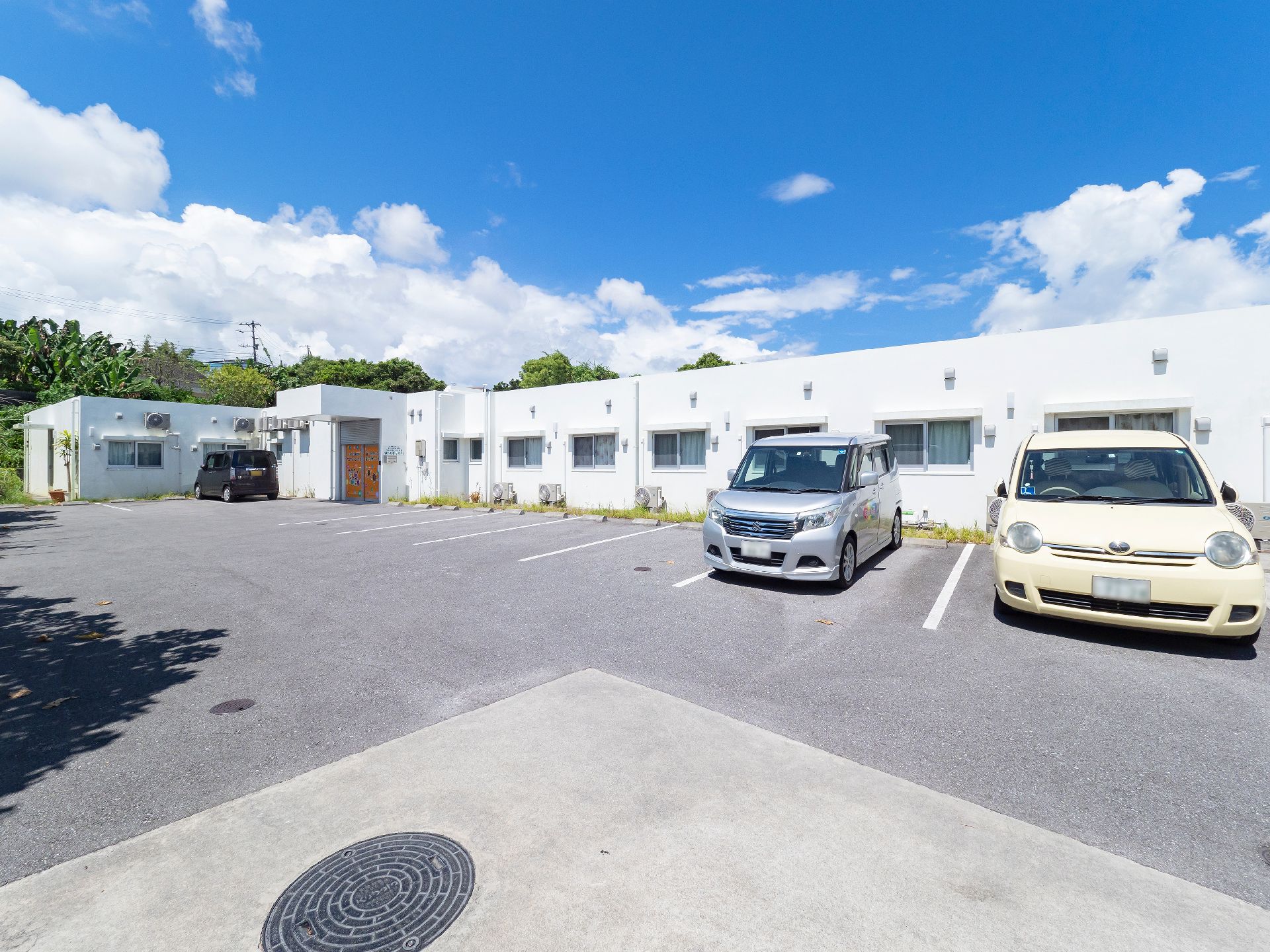 複数台停められる駐車場